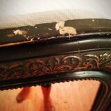 Louis Philippe black and gold mirror