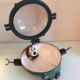 Ceiling lamp porthole cast iron industrial style / vintage 50s-60s