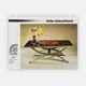 Ferlor International coffee table in brushed steel and ceramic from the 1970s.