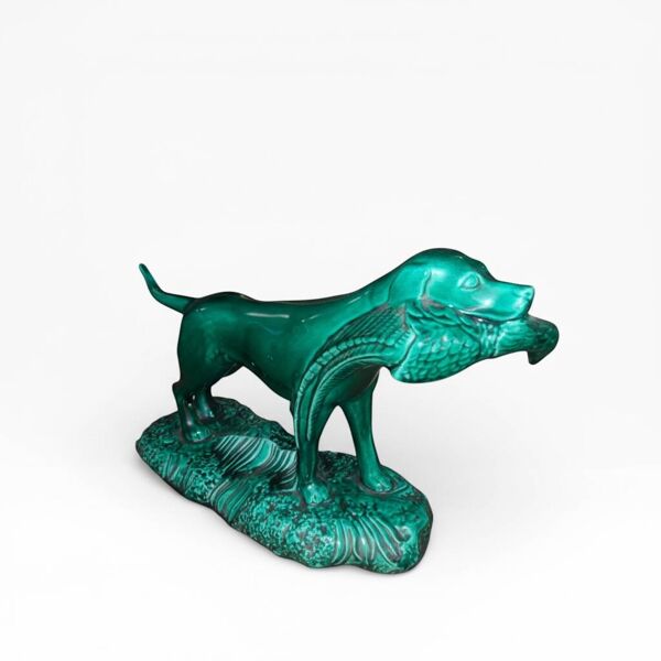 Sculpture Chien de Chasse au Canard - Art Déco - J. MIGNOT - Saint-Clément