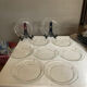 Set of 9 dishes transparent dishes