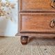 Small vintage wooden piece of furniture with 3 drawers - small chest of drawers.