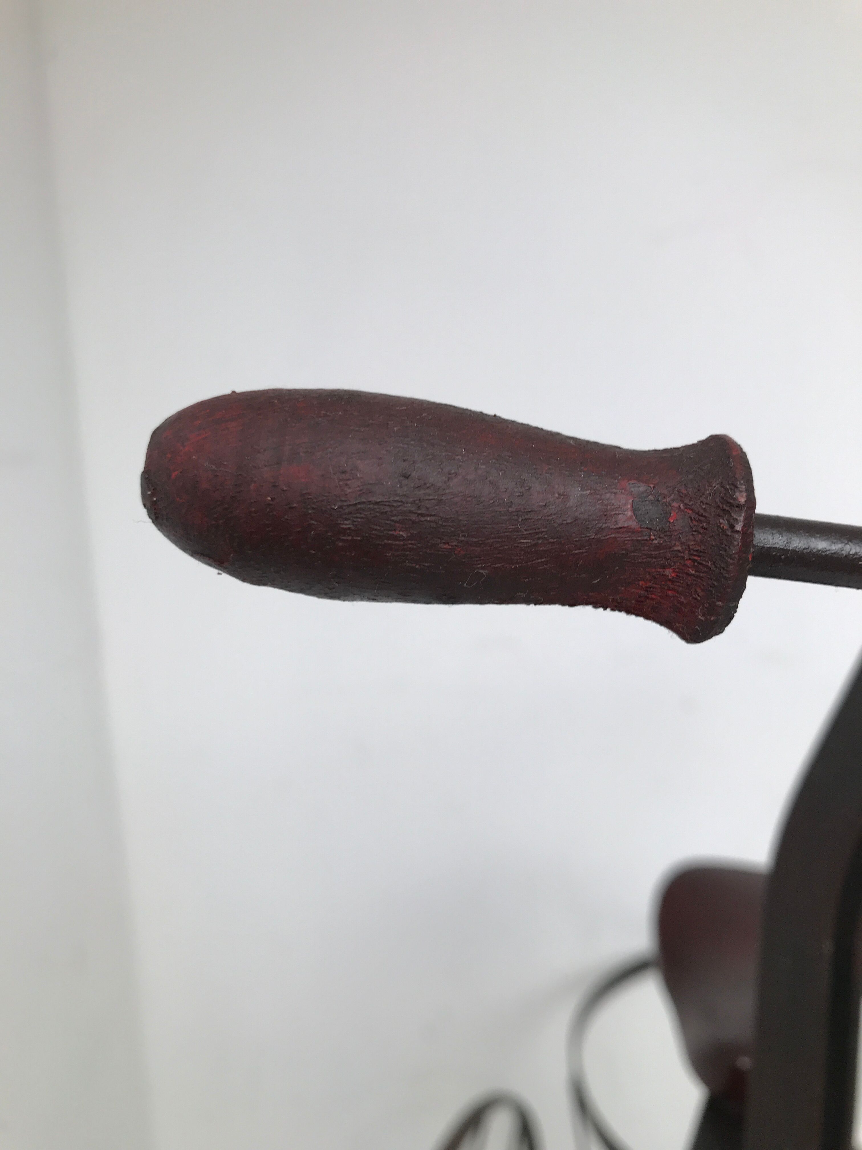 Old wood wrought iron tricycle bike