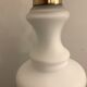 Lamp foot in Opaline de Sèvres and brass, 1950