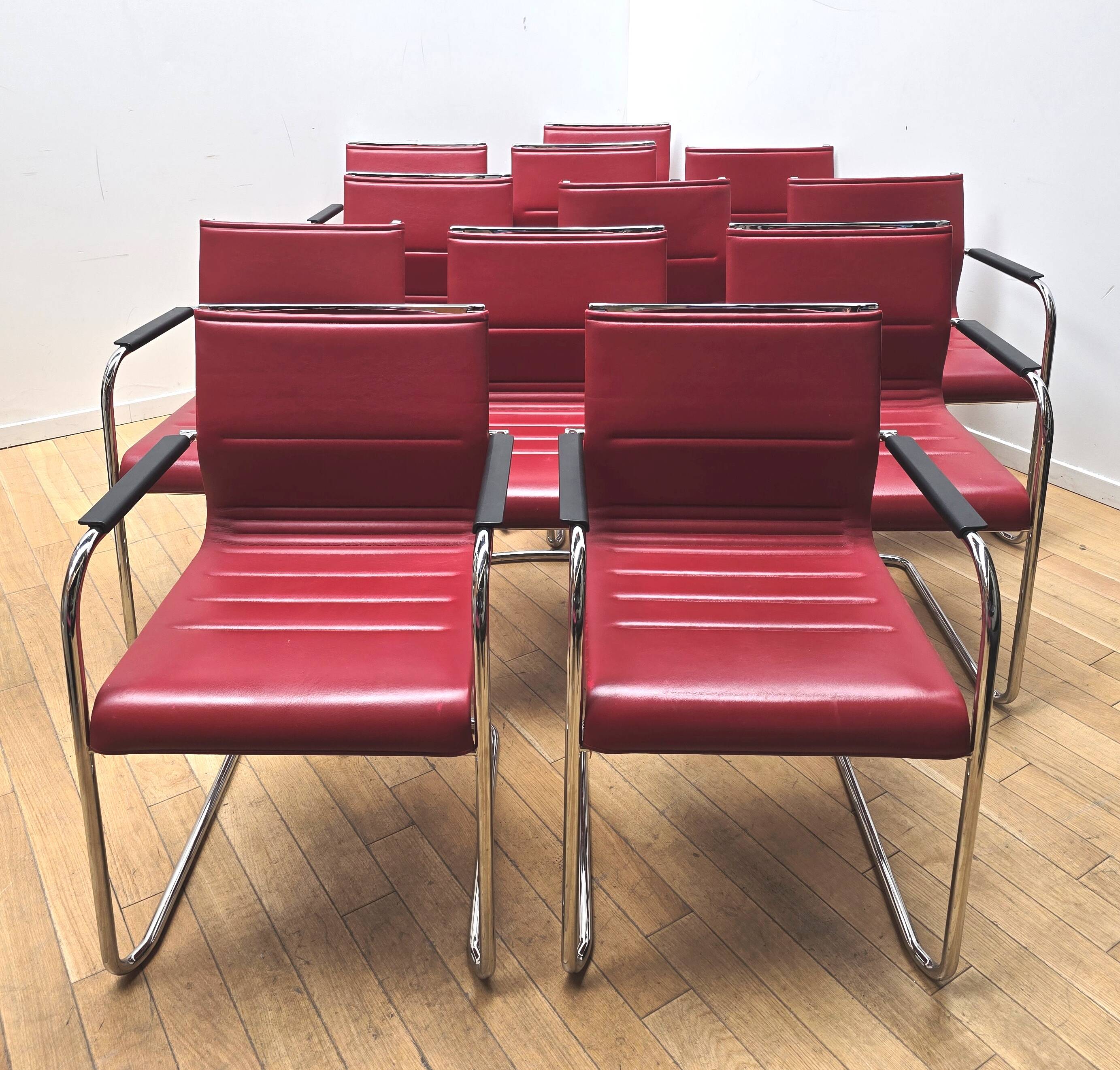 Suite of 12 ATK710 armchairs, ICF