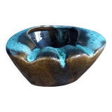 Cendrier en céramique flammée style Vallauris ou West Germany