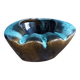 Flamed ceramic ashtray in the style of Vallauris or West Germany