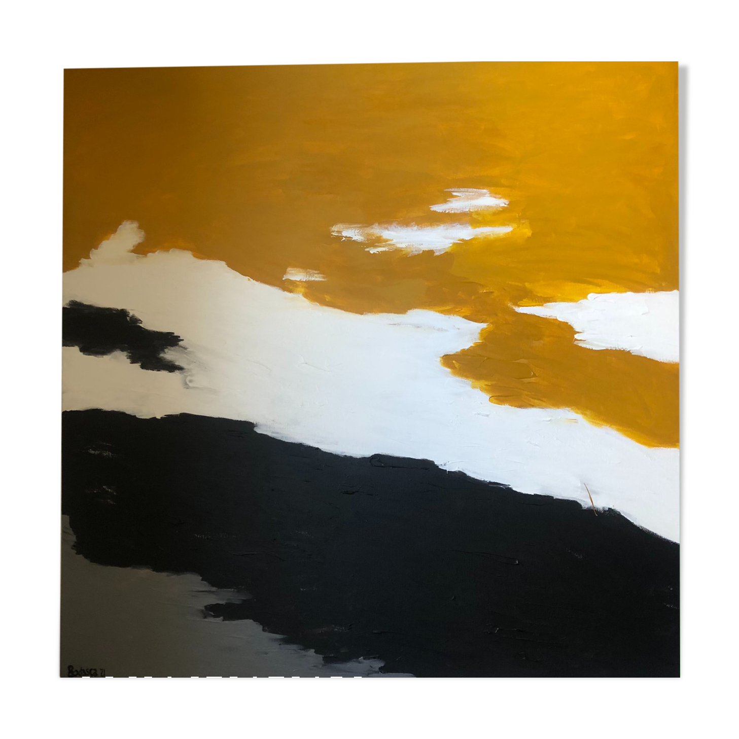 Minimalist abstract painting