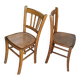 Pair of Luterma bistro chairs with caned seat