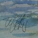 Watercolor painting "the boats under the trees" by togla leris + frame