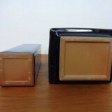 Blue Japanese ceramic vases, 1960s, set of 2