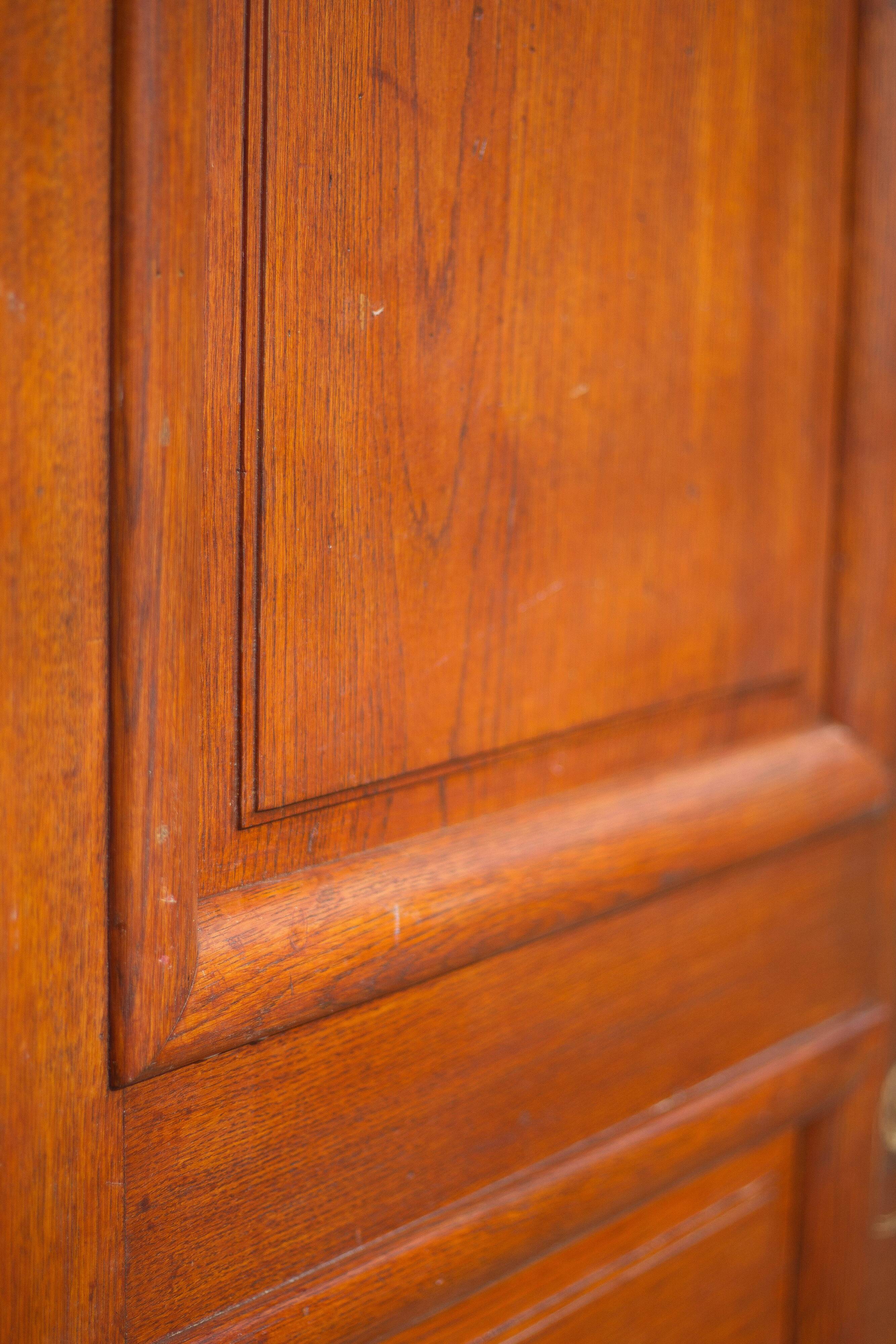 Old door, old wooden door, large vintage door, interior door, artisanal door, 50's