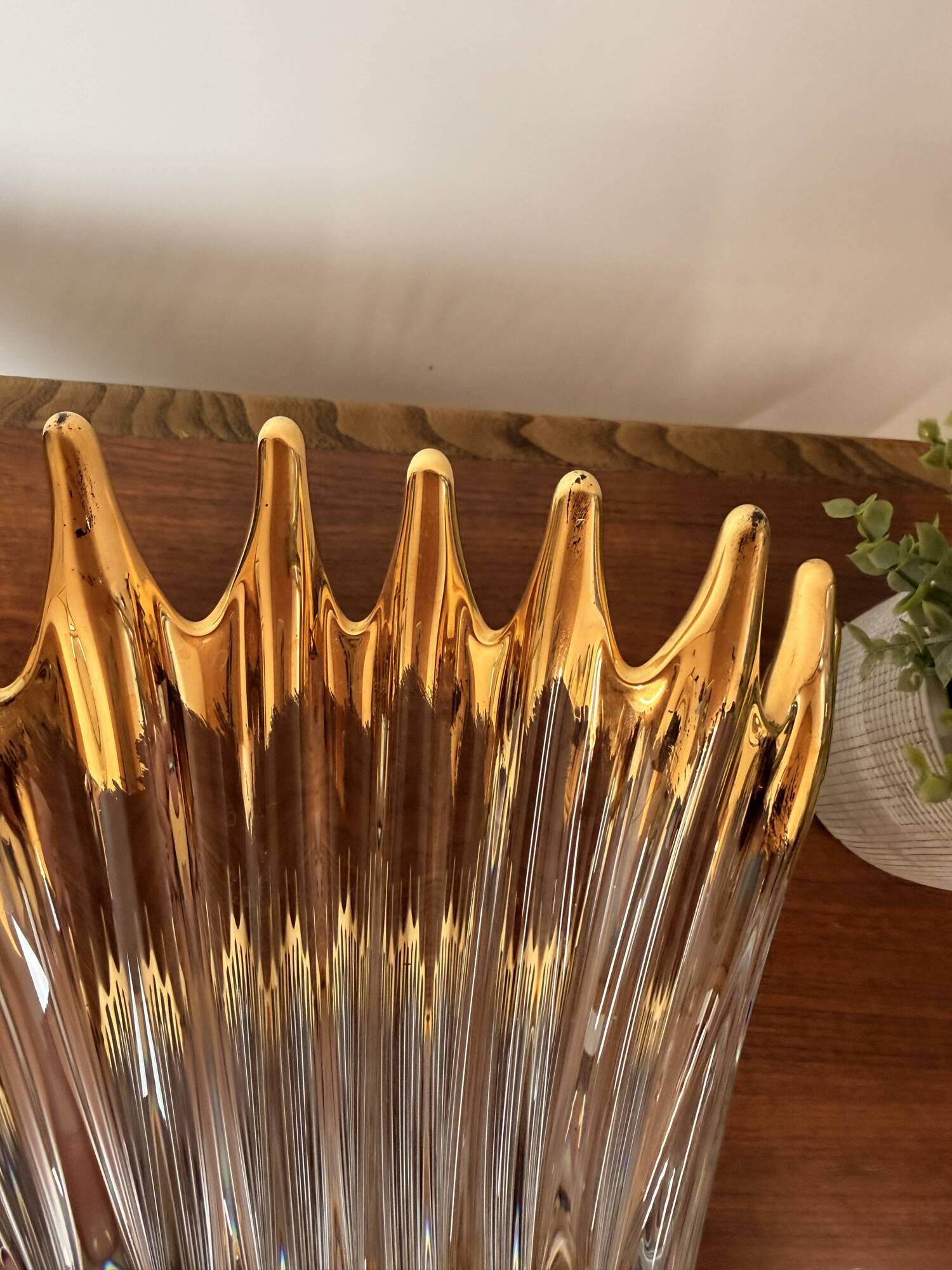 Bayel crystal cup – Gold decoration