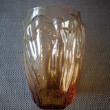 Small amber Art Deco vase