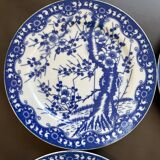 8 dessert plates with Japanese cherry blossom design