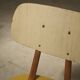 Yellow wooden chair TON Bystrice (Thonet) 1970