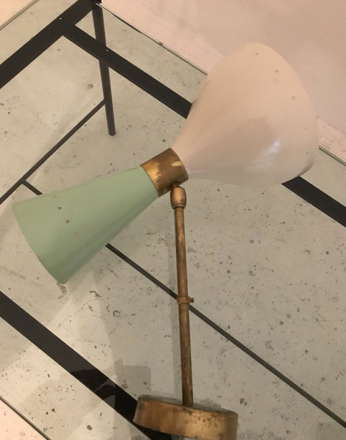 Pair wall sconces 1950