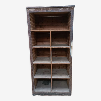 Old workshop storage cabinet, shelves