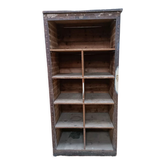 Old workshop storage cabinet, shelves