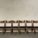Set of 6 vintage Scandinavian chairs from the 60s/70s