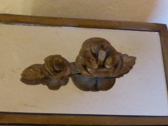 Jewelry box in mirror and metal