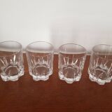 Set of 4 small water glasses