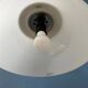 Vintage Guzzini Faro white acrylic glass pendant light