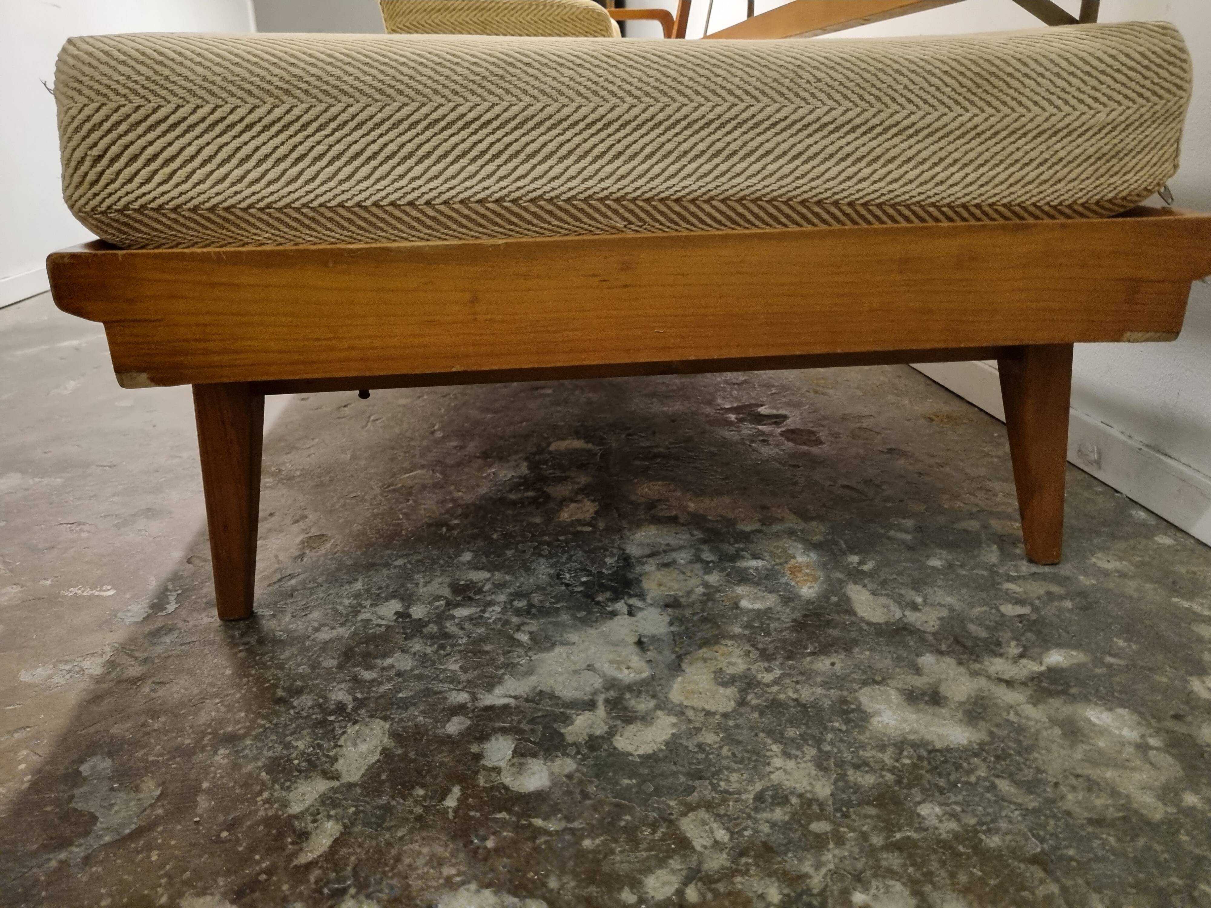 Vintage convertible Knoll Antimott corner sofa, daybed, 1960s