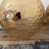 Pair of vintage globe wall lights