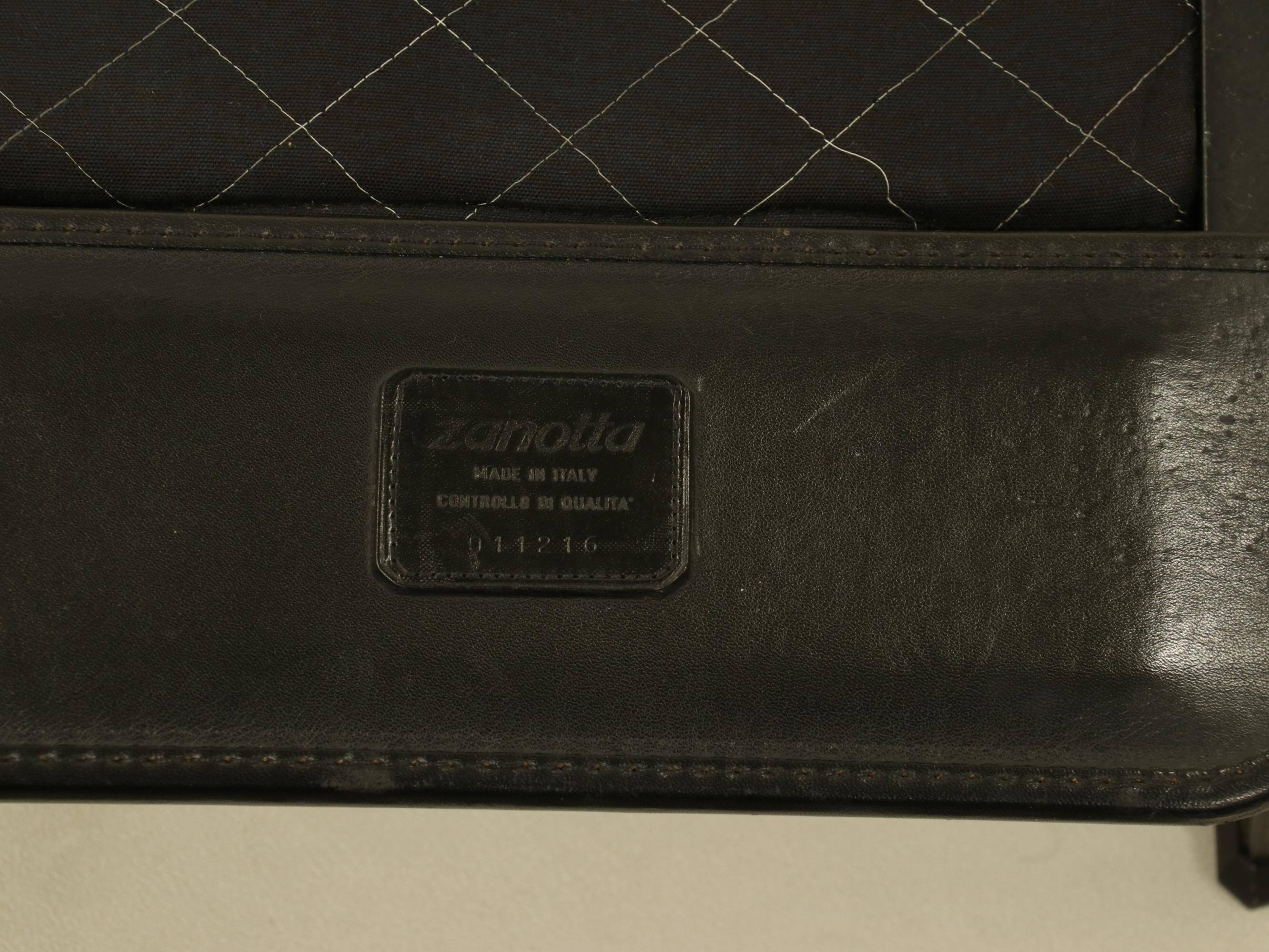Daybed by Zanotta in black leather