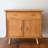 Rattan and wood sideboard from the 50s