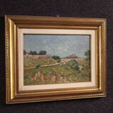 Signed Italian landscape painting from the 20th century