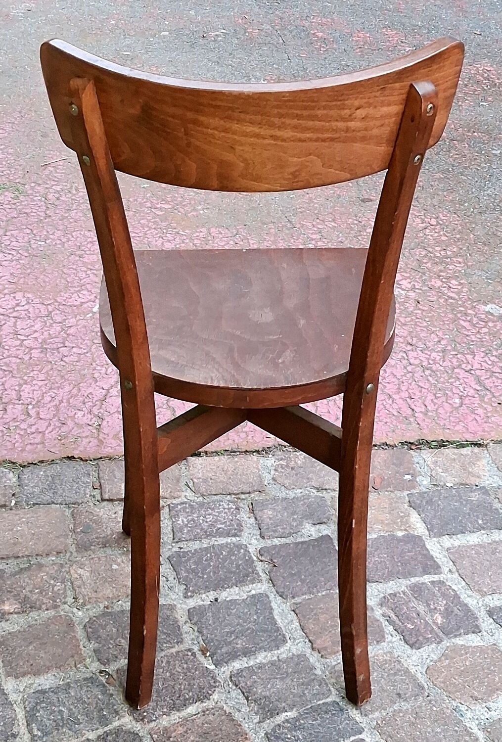 Brown beech bistro bar restaurant chair