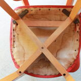 Lot of 6 ELF chairs in wood and vinyl