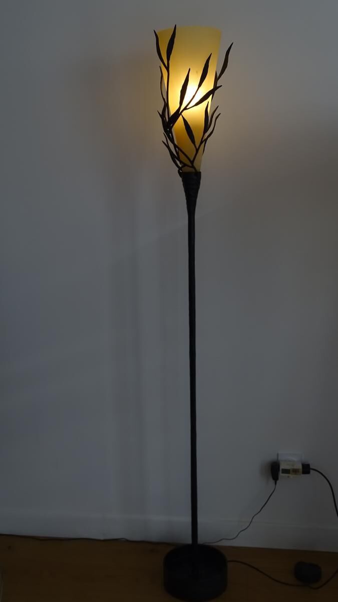 Lamp post 1950s wrought metal