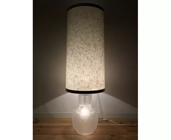 Floor lamp 1970, 2 burners, white glass