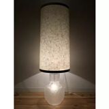 Lampe de sol 1970, 2 feux, verre blanc