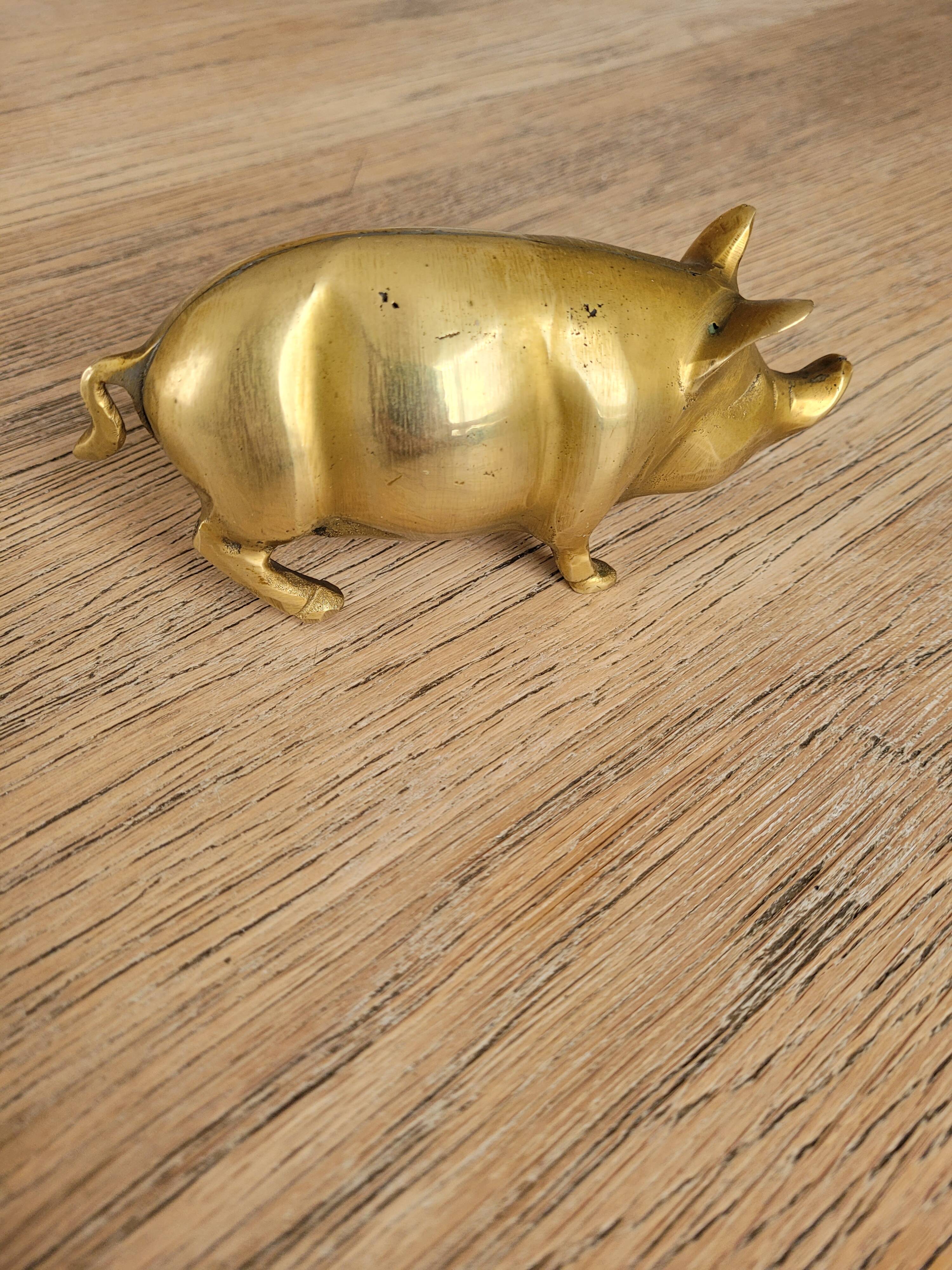 Antique brass/copper pig, from the 1950s.