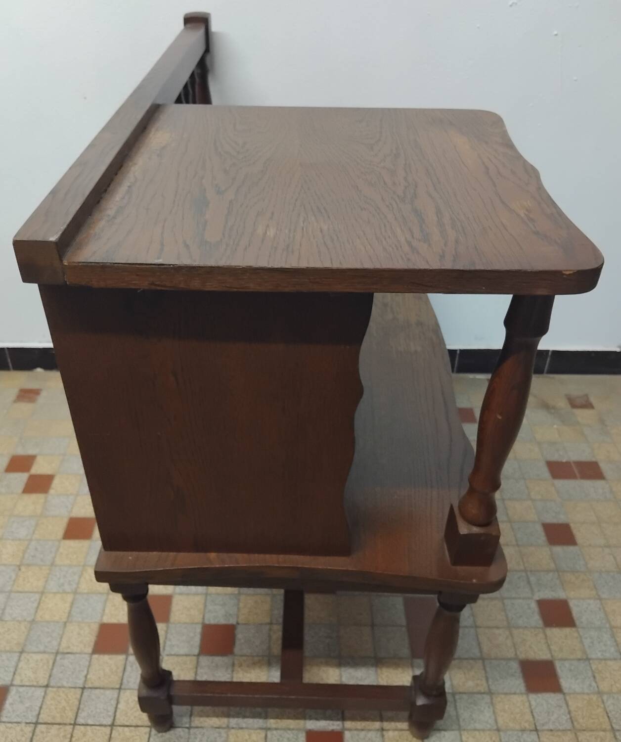 Antique vintage telephone bench furniture