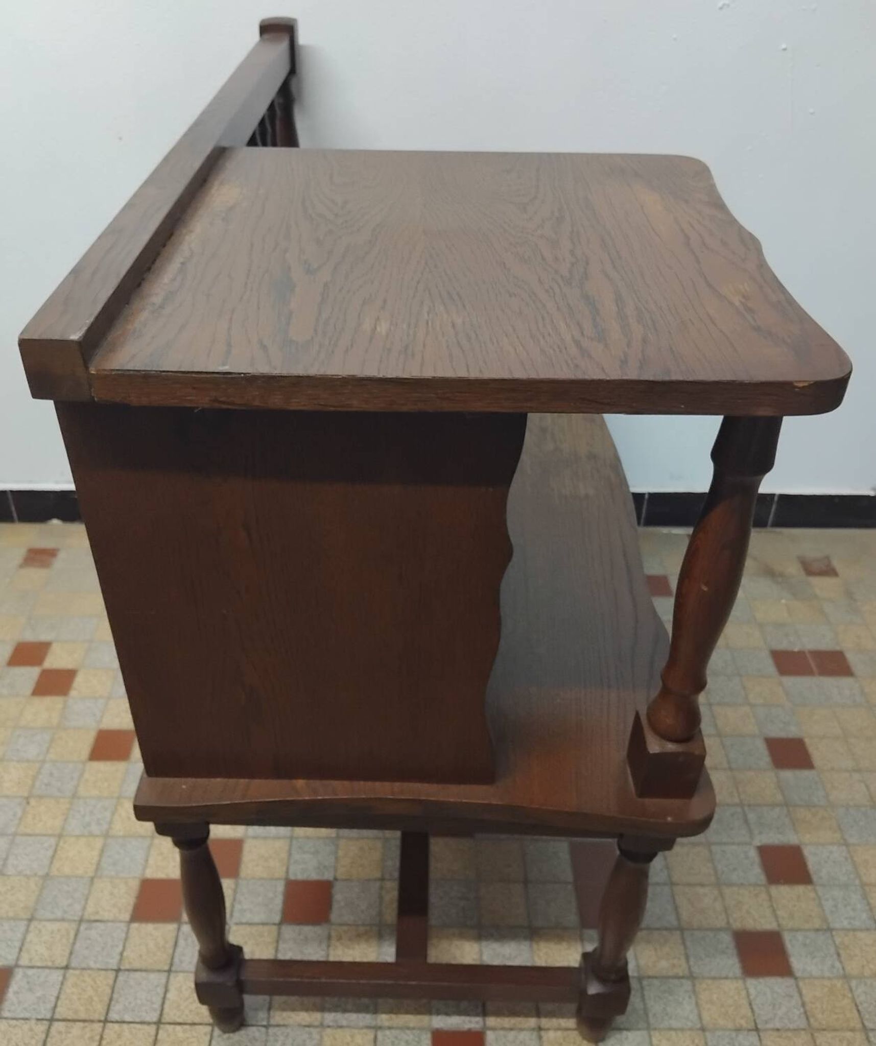 Antique vintage telephone bench furniture