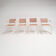 Set of 4 webbing Italian design chairs, 1980s