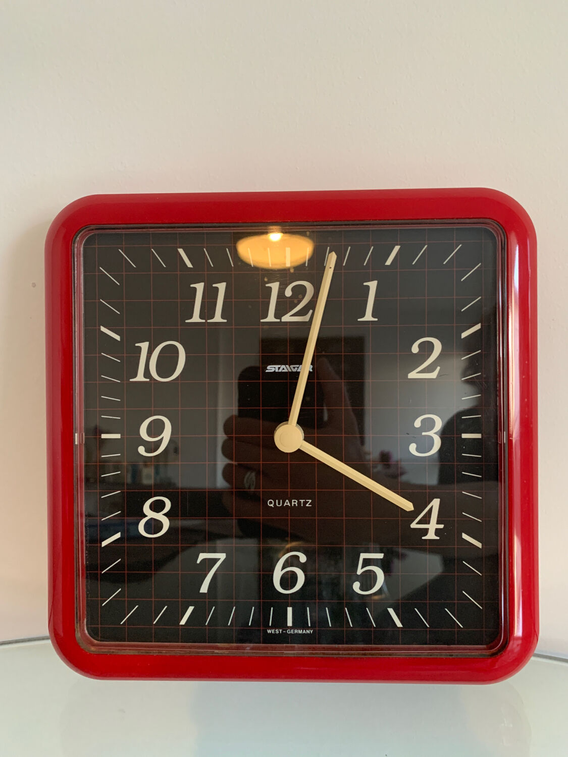 Vintage clock Staiger, West Germany, 80s