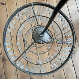 Old ceiling lamp chandelier with grapevines