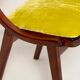 Chaise Mid-Century Moderne, Velours Vert Citron, FR Dedar, Pologne, Années 1960