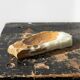 Brutalist vintage green onyx ashtray, 1950s-70s, Italy.