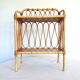 Bamboo and rattan bedside shelf