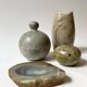 Handmade glazed ceramic vase