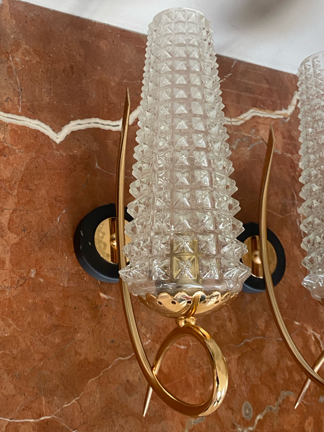 Pair of Arlus wall lights 1960