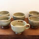 Gustave Tiffoche glazed stoneware cider set
