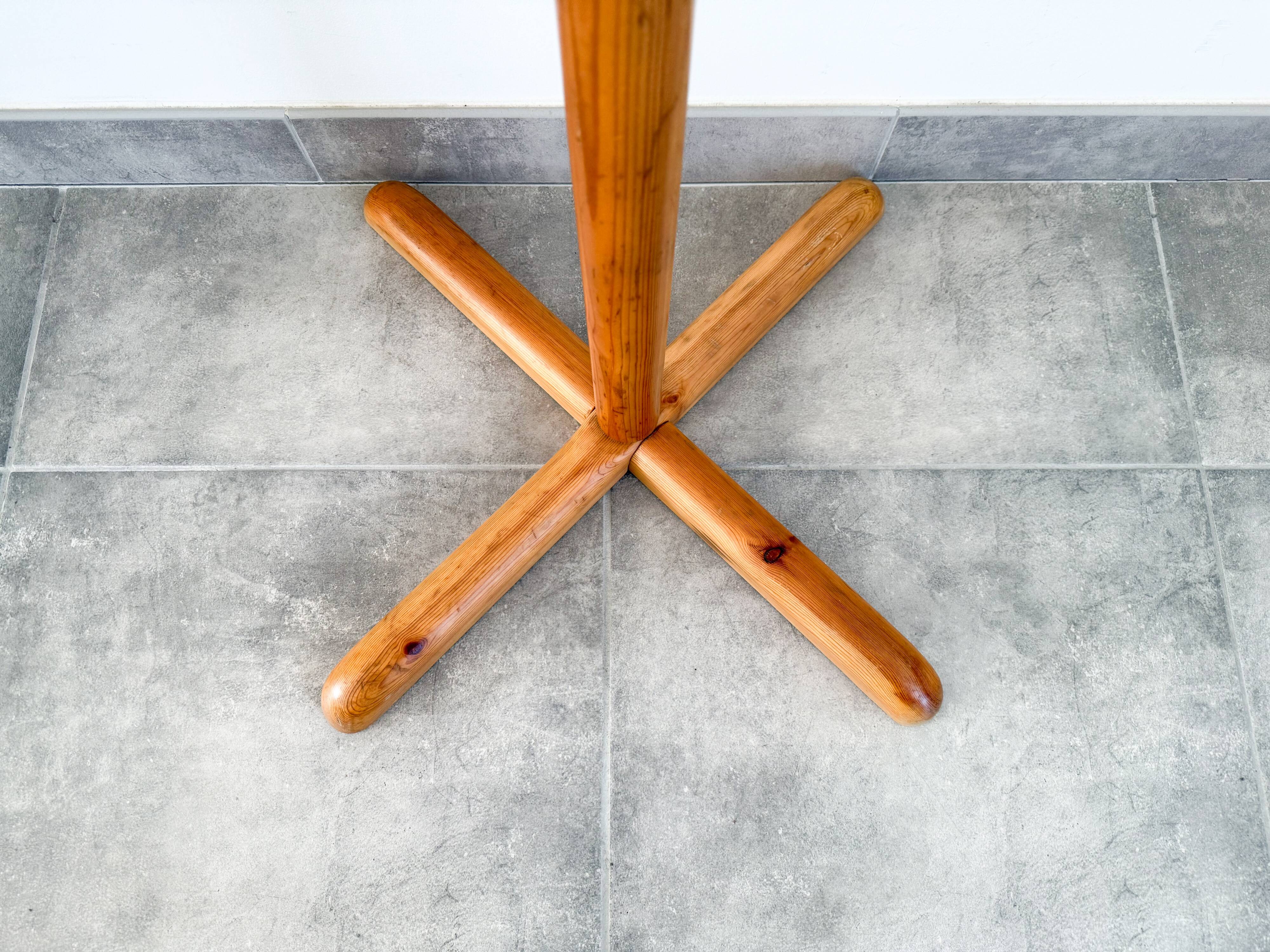 Pine coat rack attributed to Reiner Daumiller, 1970s/1980s